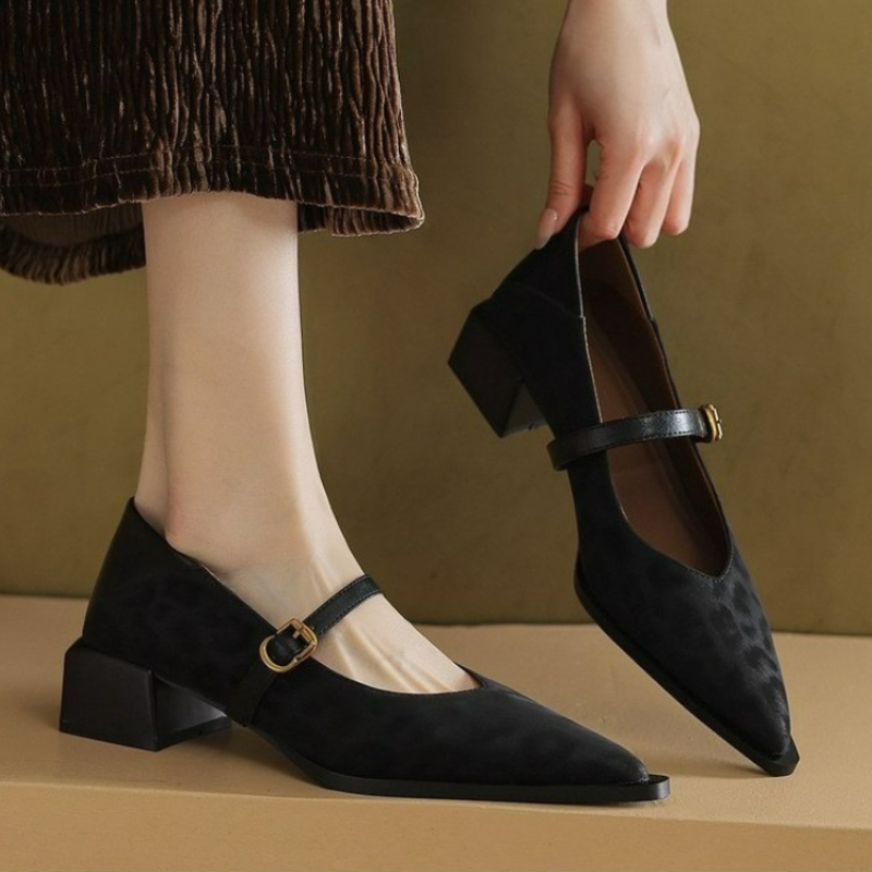 Women Shoes Nb - Vintage Pointed Toe Women Mary Jane