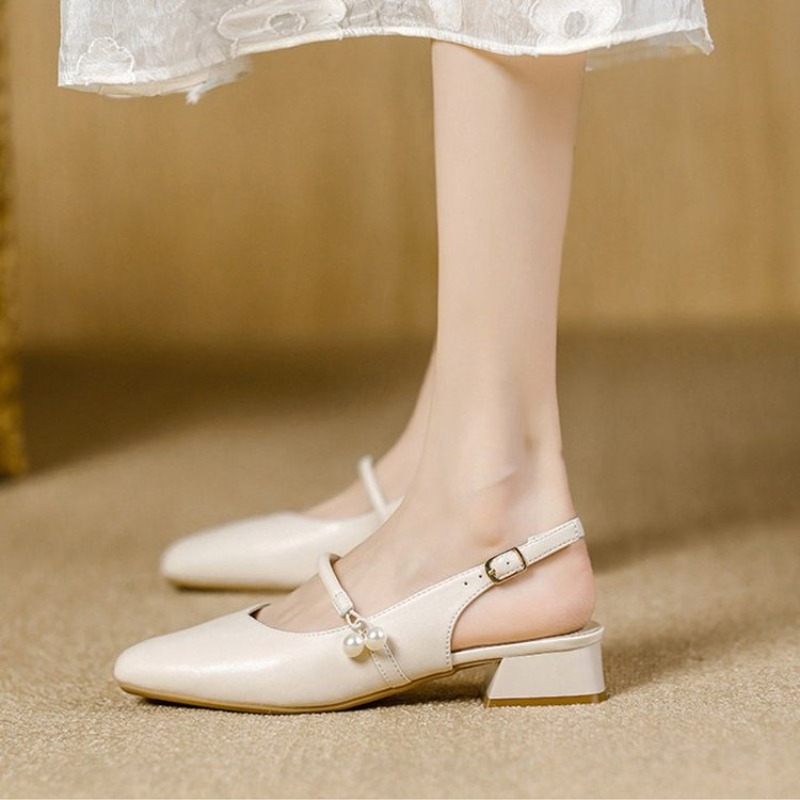 Women'S Shoes Professional - Women's Slingback Mary Janes Square Toe