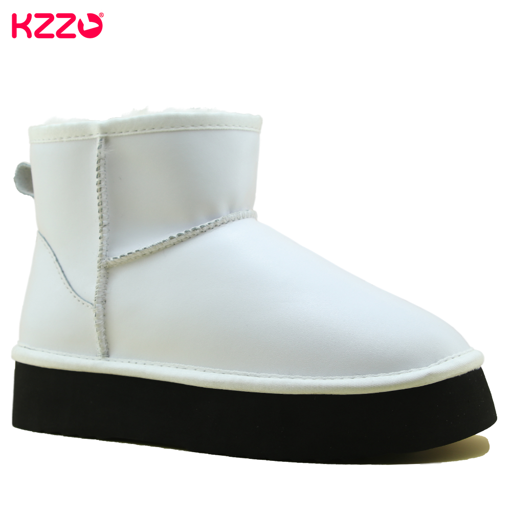 Women Shoes In Australia - KZZO Women's Waterproof Sheepskin Leather Thick