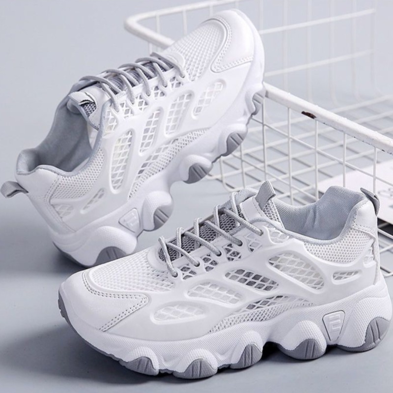 Women Shoes Store - Breathable Mesh Chunky Sneakers Outdoor Sports
