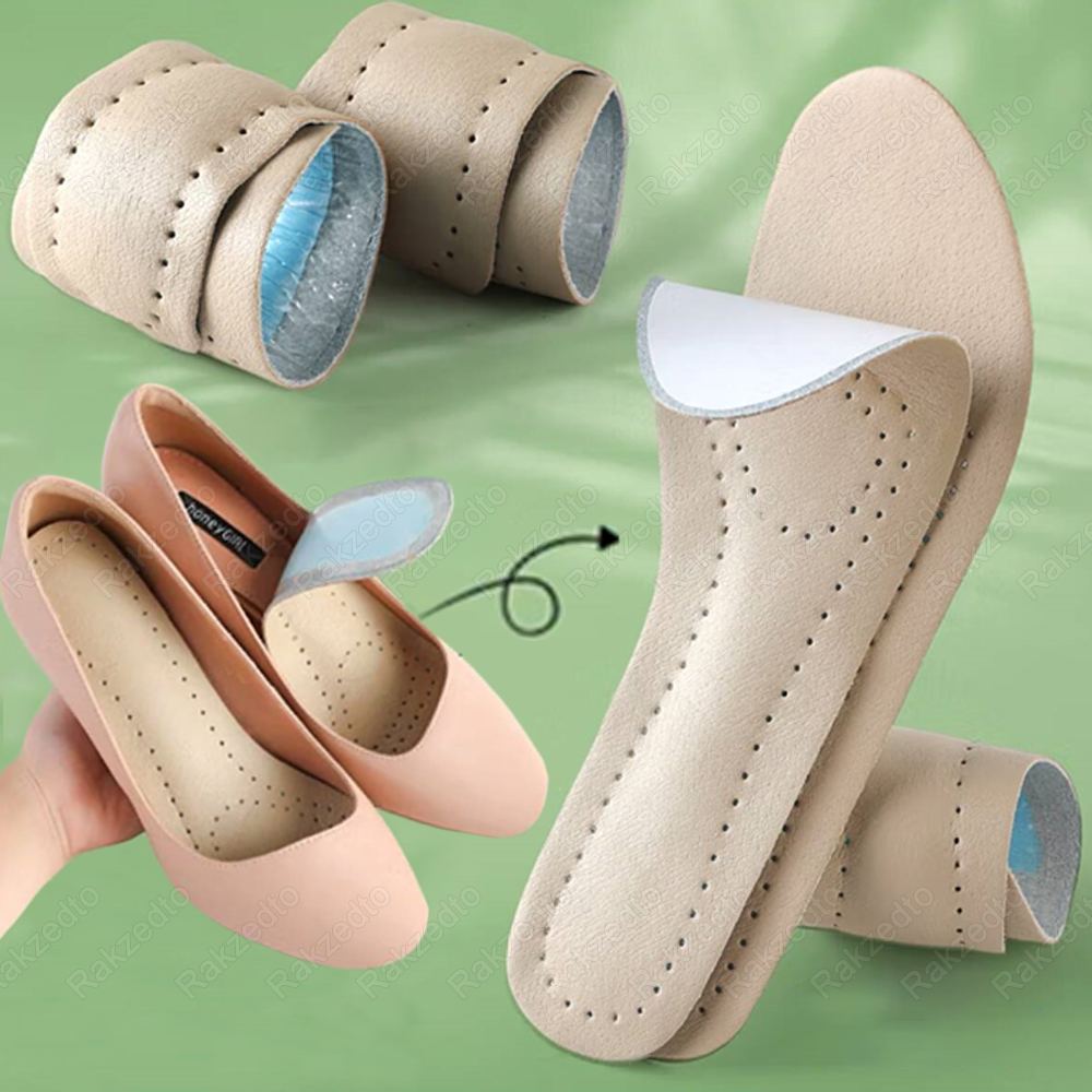 Women'S Shoes High Arch Support - Self-adhesive Leather Insoles for Woman Shoes