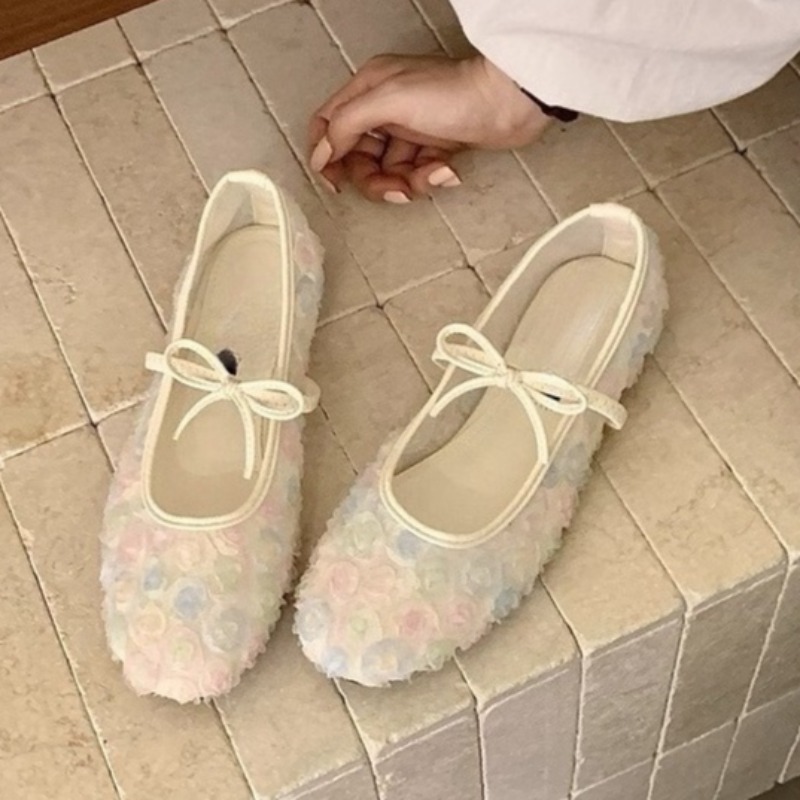 Women Shoes Size - Gentle New Chinese Rose Mesh Mary