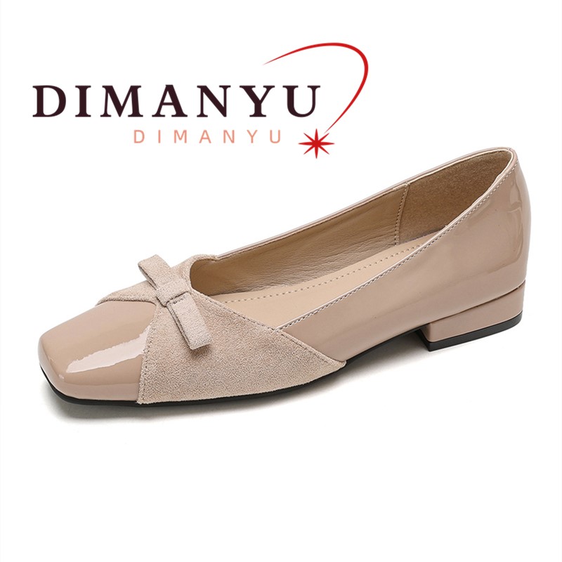 Women'S Shoes Large - DIMANYU Women's Square Toe Low Heel