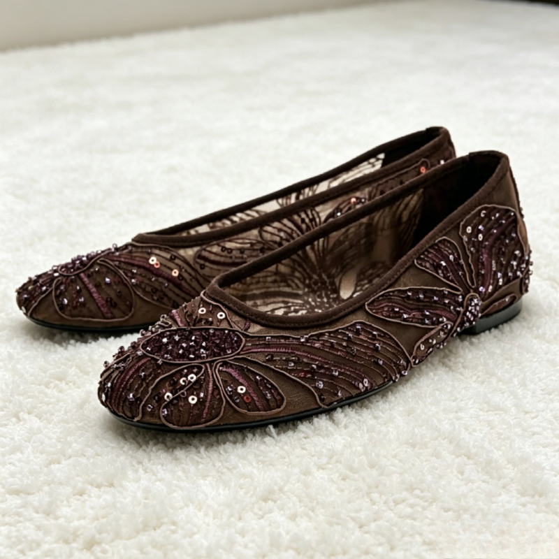 Luxury Designer Ballet Flats f - Women'S Shoes Large บทวิจารณ์และราคา