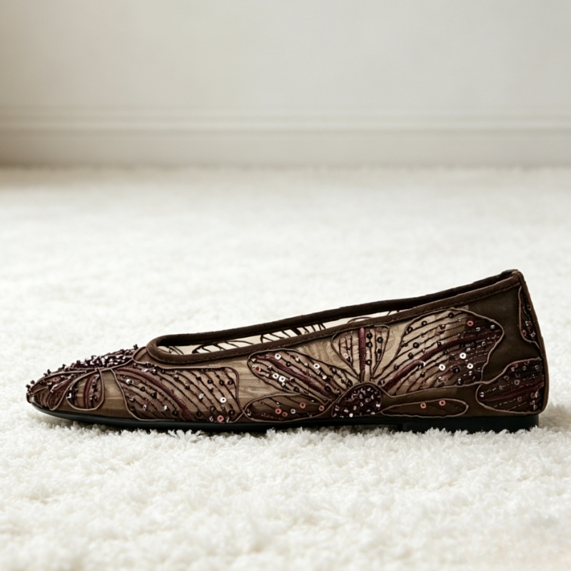 Luxury Designer Ballet Flats f - Women'S Shoes Large บทวิจารณ์และราคา