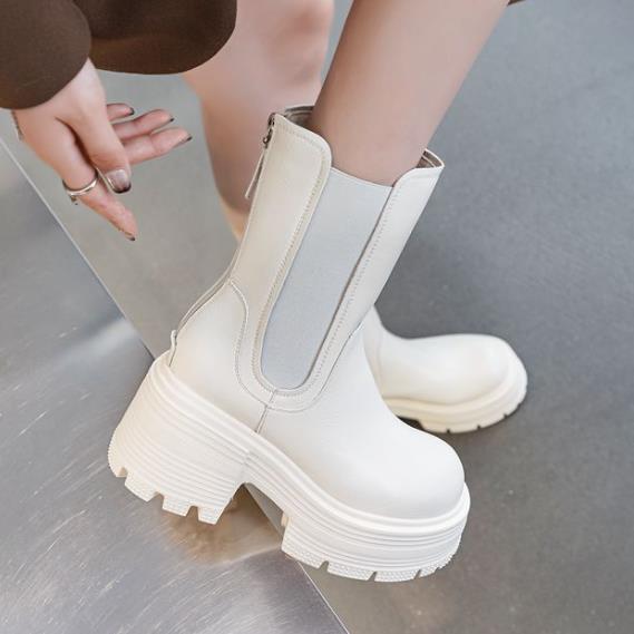 9cm New ROME Genuine Leather A - Women'S Shoes High Arch Support บทวิจารณ์และราคา