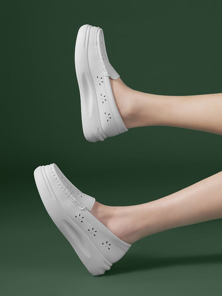 Women Thick Sole Nurse Shoes B - Women'S Shoes For Standing All Day บทวิจารณ์และราคา