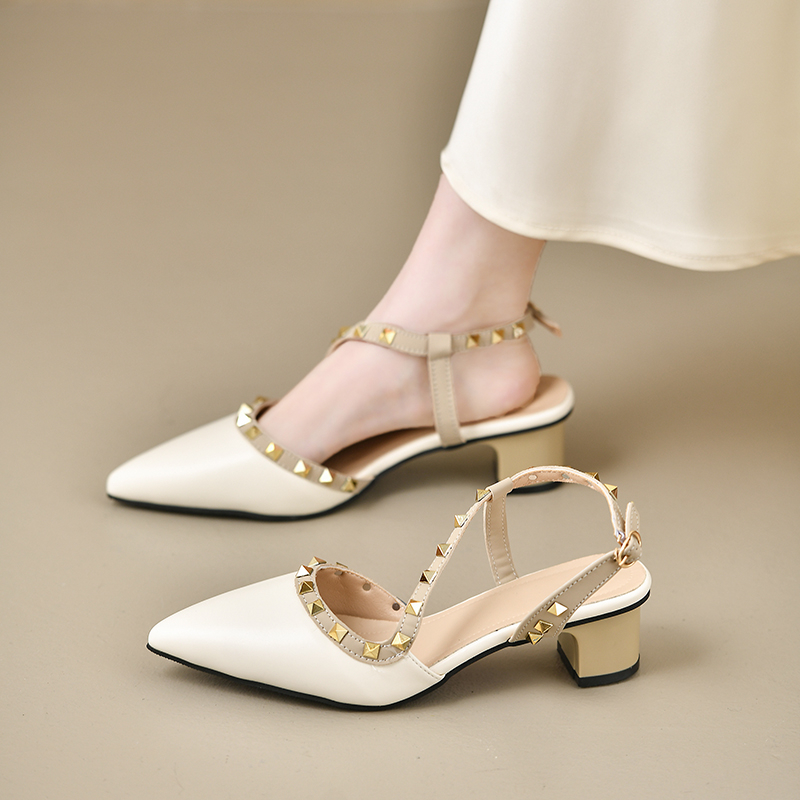 Women Shiny Back Buckle Strap  - Women'S Shoes Trendy บทวิจารณ์และราคา