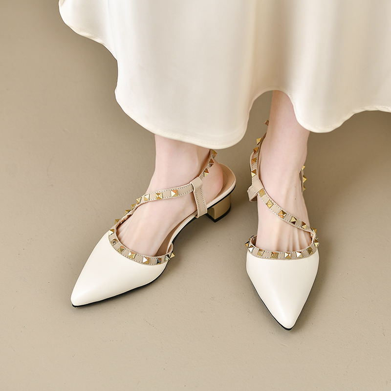 Women Shiny Back Buckle Strap  - Women'S Shoes Trendy บทวิจารณ์และราคา