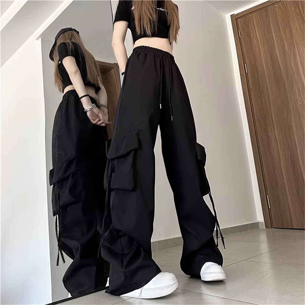 Plus Size Women Cargo Pants Hi - Women Shoes Joggers บทวิจารณ์และราคา