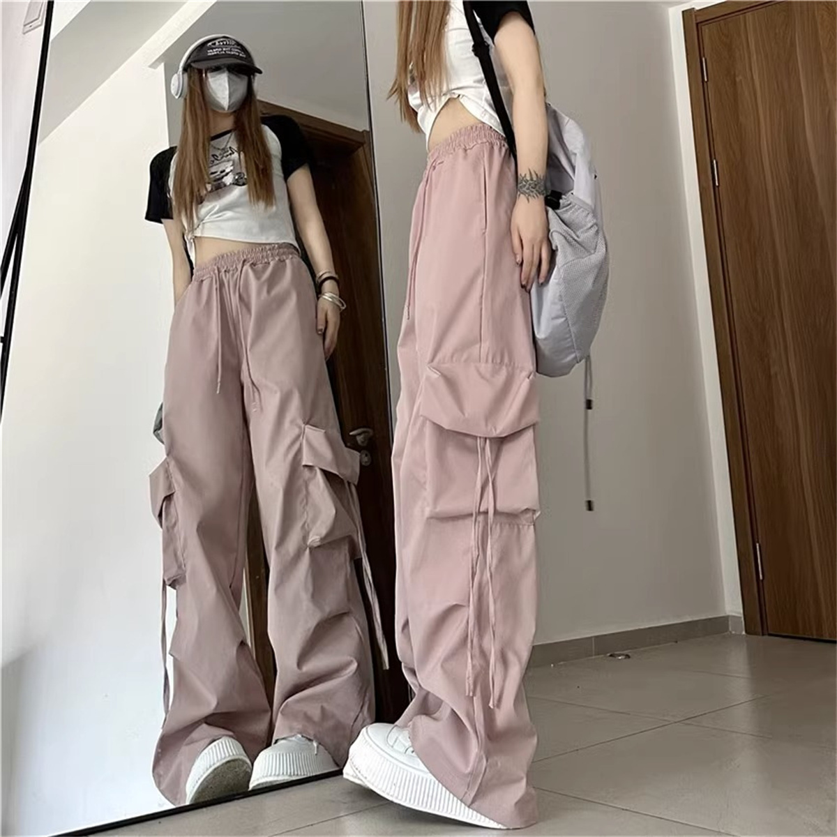 Plus Size Women Cargo Pants Hi - Women Shoes Joggers บทวิจารณ์และราคา