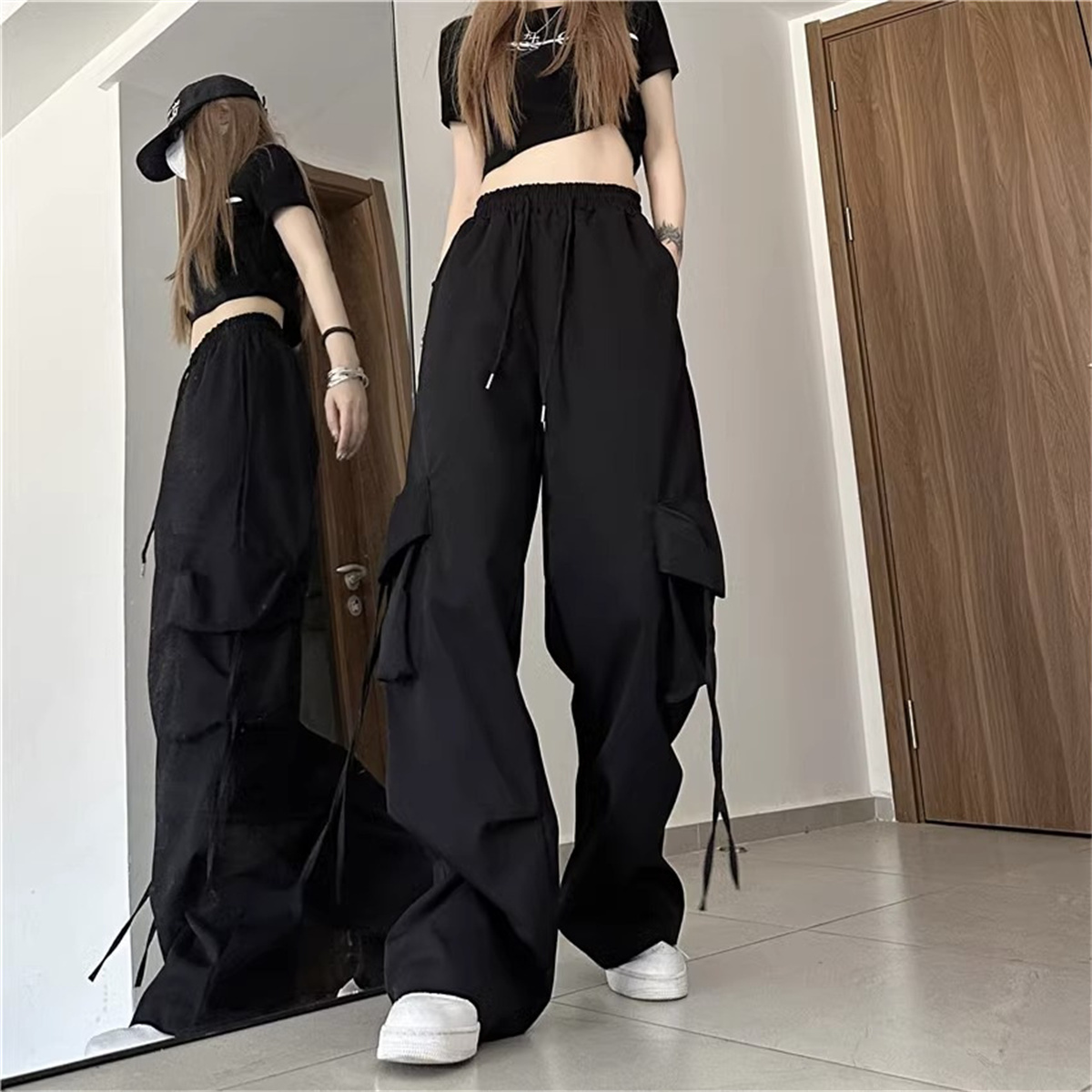 Plus Size Women Cargo Pants Hi - Women Shoes Joggers บทวิจารณ์และราคา