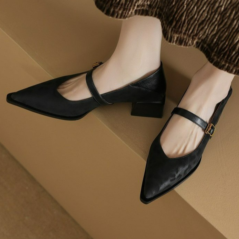 Vintage Pointed Toe Women Mary - Women Shoes Nb บทวิจารณ์และราคา