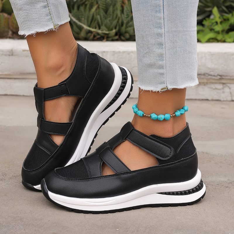 Casual Hollow Out Flat Sandals - Women Shoes Nb บทวิจารณ์และราคา