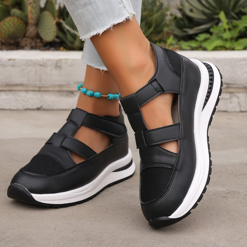 Casual Hollow Out Flat Sandals - Women Shoes Nb บทวิจารณ์และราคา