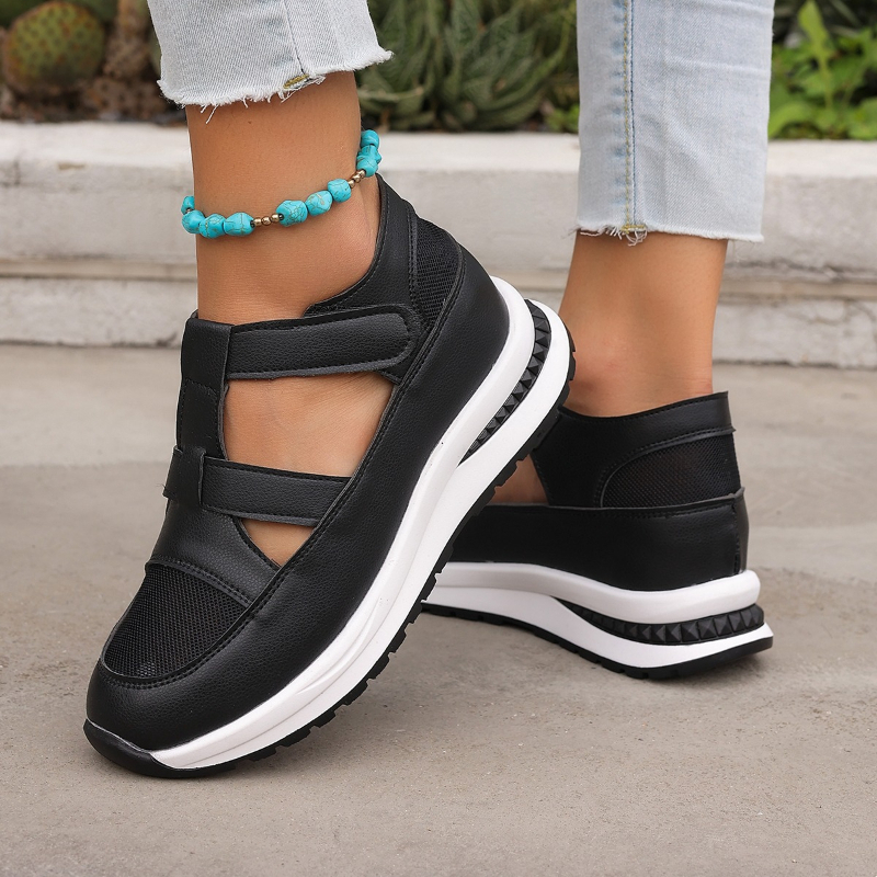 Casual Hollow Out Flat Sandals - Women Shoes Nb บทวิจารณ์และราคา