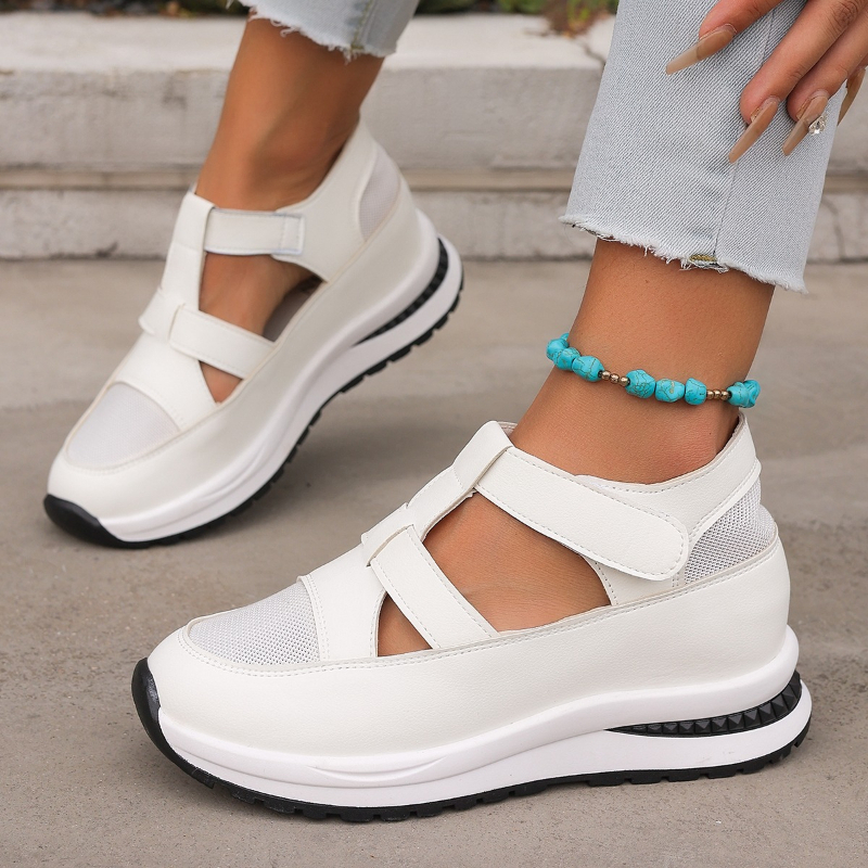 Casual Hollow Out Flat Sandals - Women Shoes Nb บทวิจารณ์และราคา