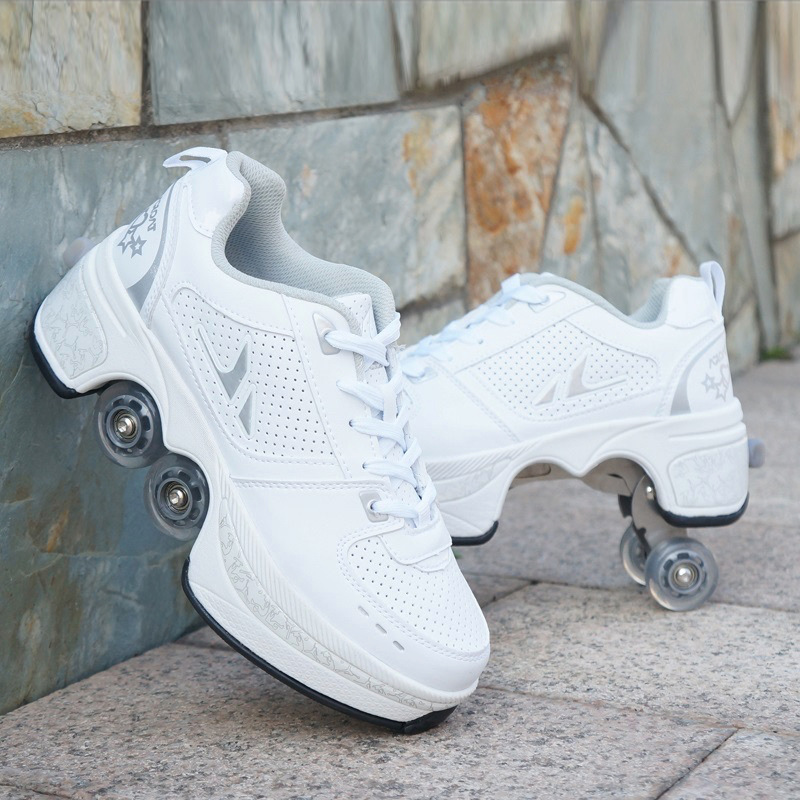 Kids Four-Wheel Roller Skate S - Women'S Shoes Professional บทวิจารณ์และราคา