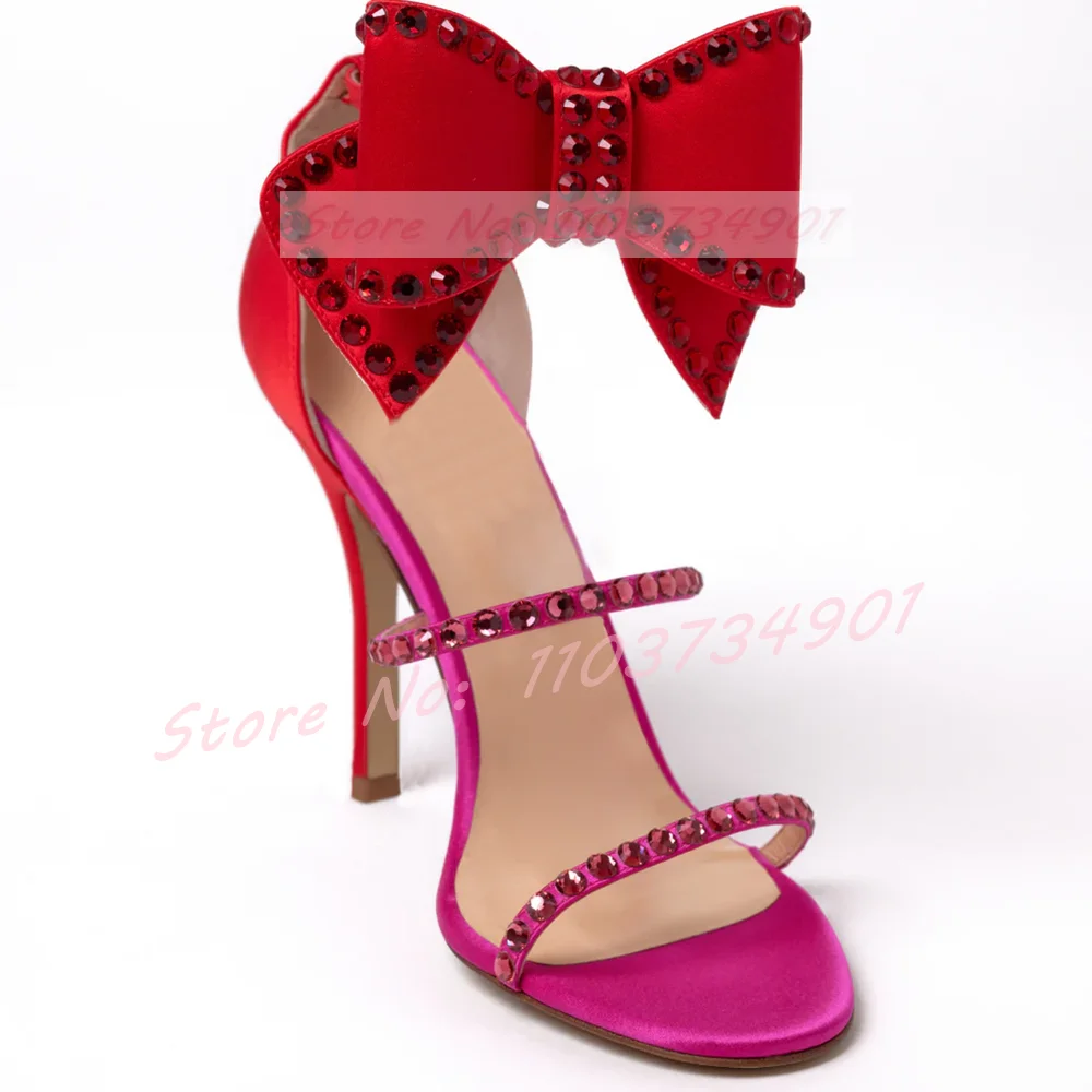 Butterfly-knot Crystals Clear  - Women'S Shoes Trendy บทวิจารณ์และราคา