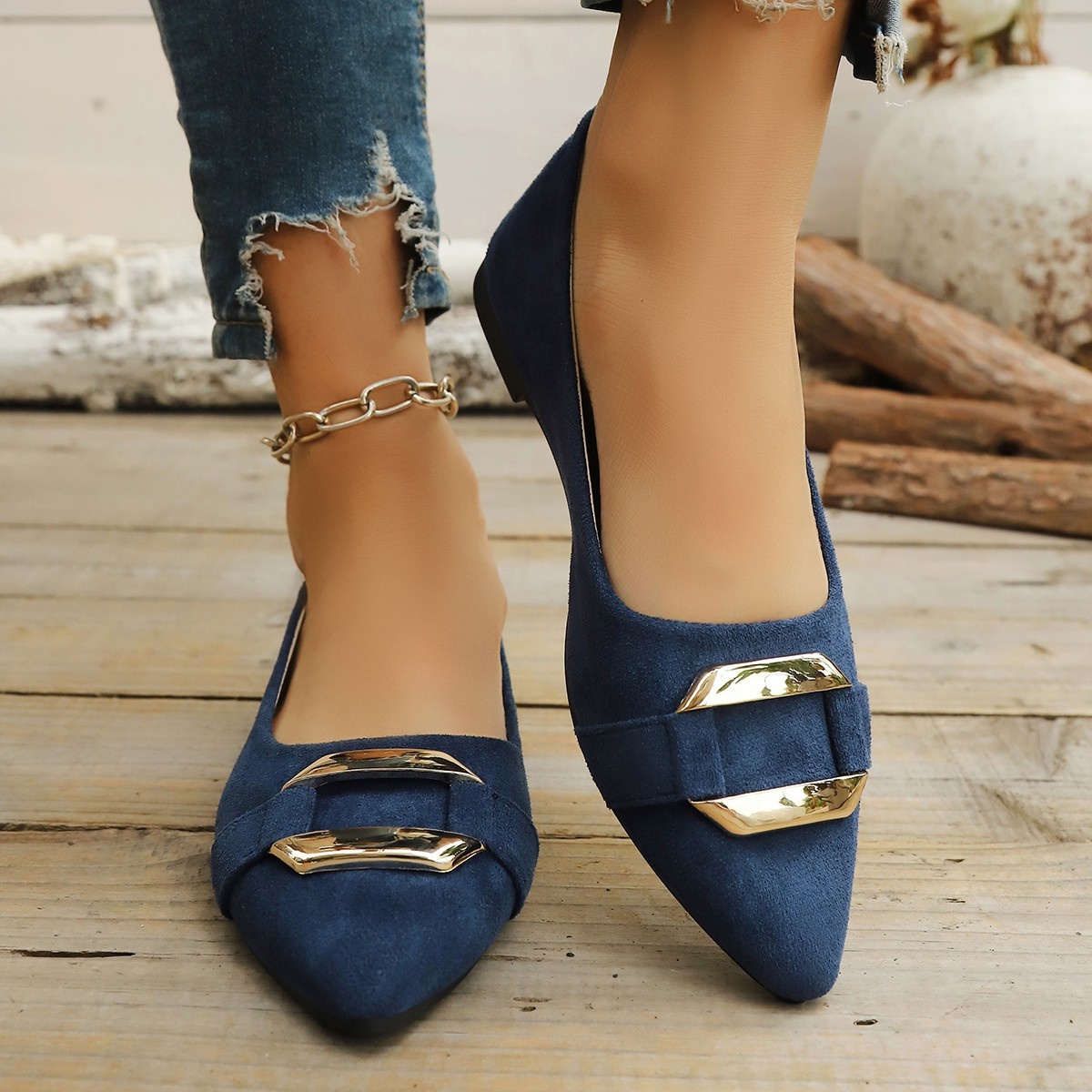 Spring and Autumn Elegant Poin - Women Shoes Size บทวิจารณ์และราคา