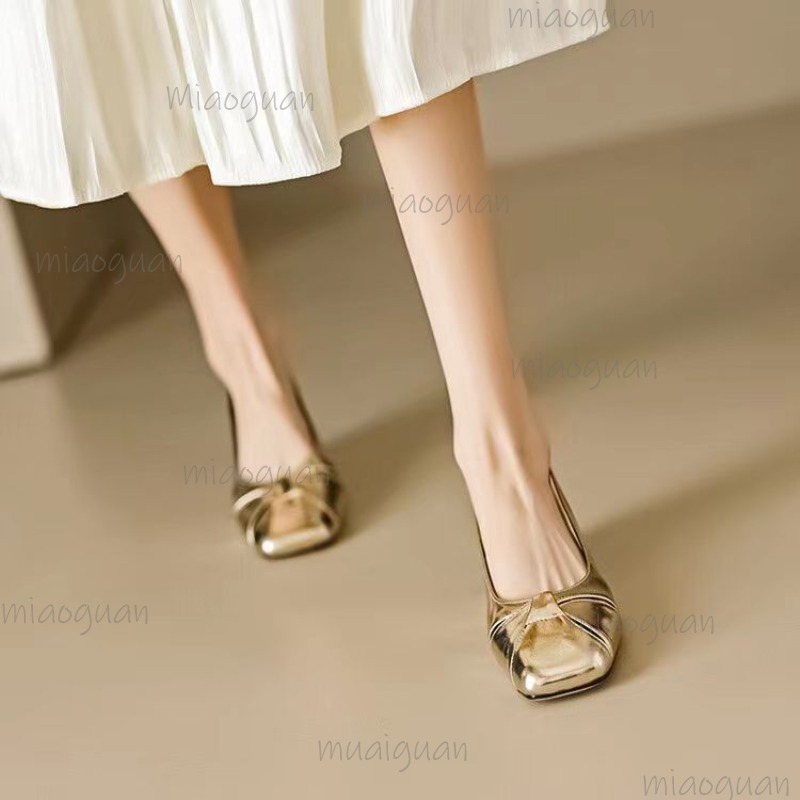Cover Toe Low Heel Pumps Women - Women Shoes Size บทวิจารณ์และราคา