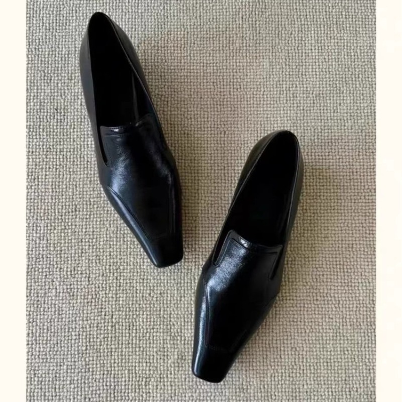 Retro Square Toe Deep Mouth Sl - Women Shoes Size บทวิจารณ์และราคา