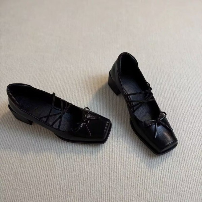 Single Shoes Fashion New Squar - Women'S Shoes In Size 12 บทวิจารณ์และราคา