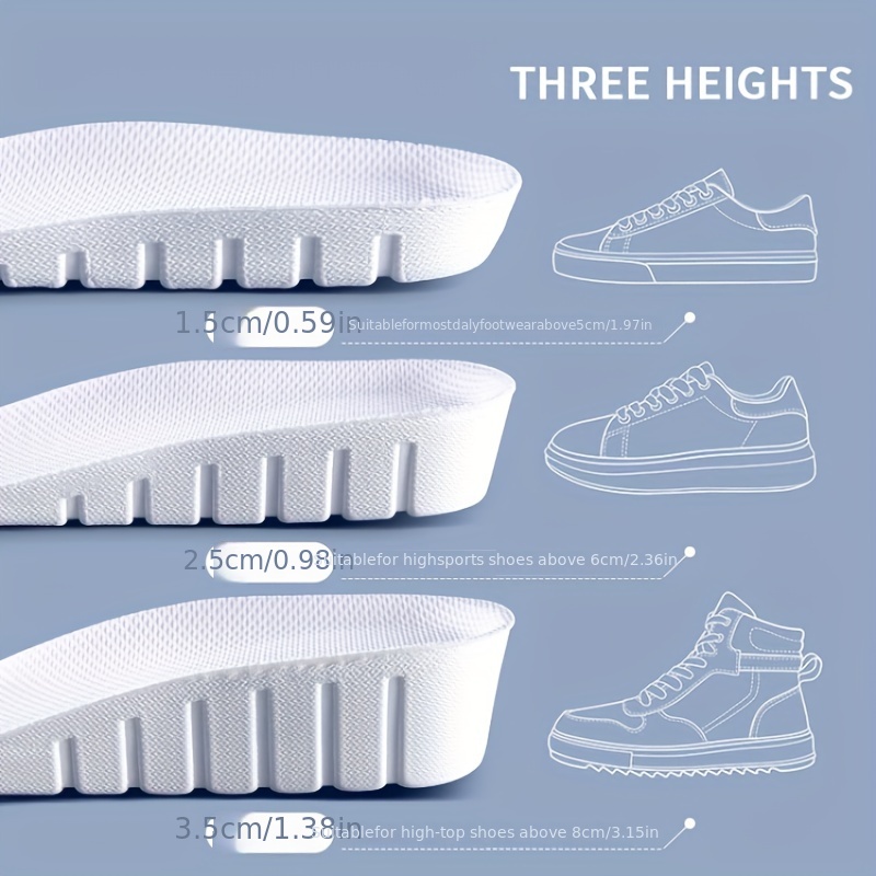 1 Pair New 1.5-3.5cm White Inv - Women'S Shoes In Size 12 บทวิจารณ์และราคา