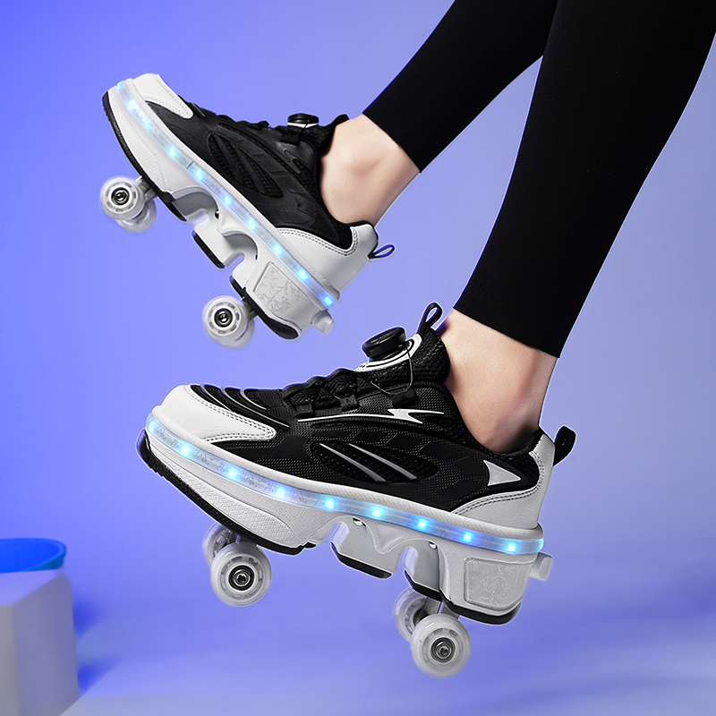 Double-Row Four-Wheel Roller S - Women'S Shoes Professional บทวิจารณ์และราคา
