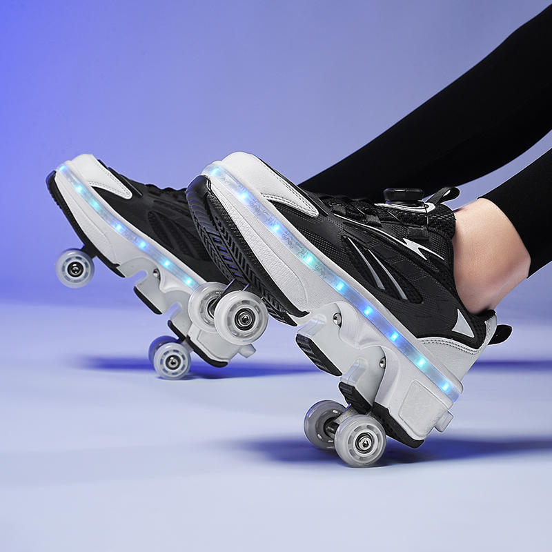 Double-Row Four-Wheel Roller S - Women'S Shoes Professional บทวิจารณ์และราคา
