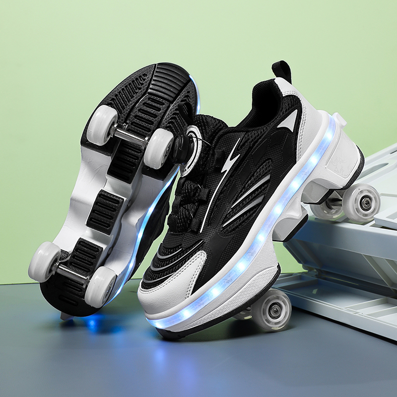 Double-Row Four-Wheel Roller S - Women'S Shoes Professional บทวิจารณ์และราคา