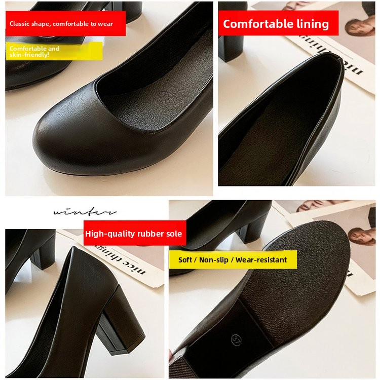 Black High Heel Work Shoes for - Women'S Shoes For Standing All Day บทวิจารณ์และราคา