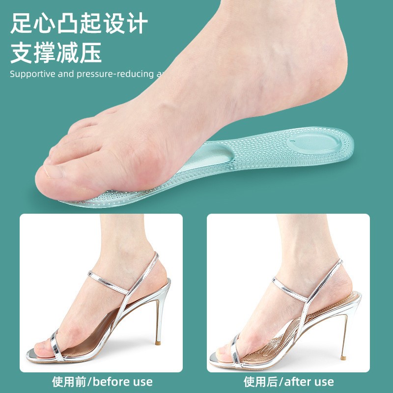 1Pair Silicone Gel Orthopedic  - Women'S Shoes High Arch Support บทวิจารณ์และราคา