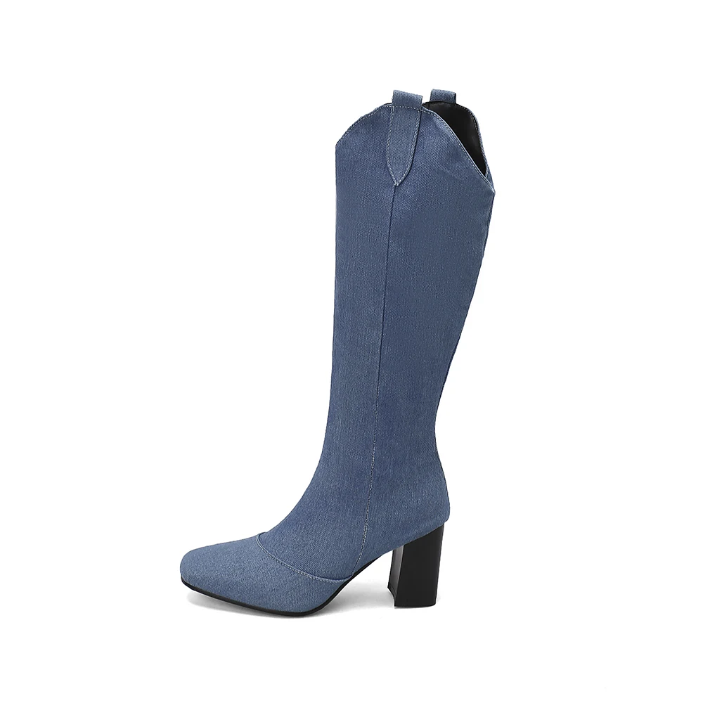 New Winter Black Blue Women Kn - Women'S Shoes In Size 12 บทวิจารณ์และราคา