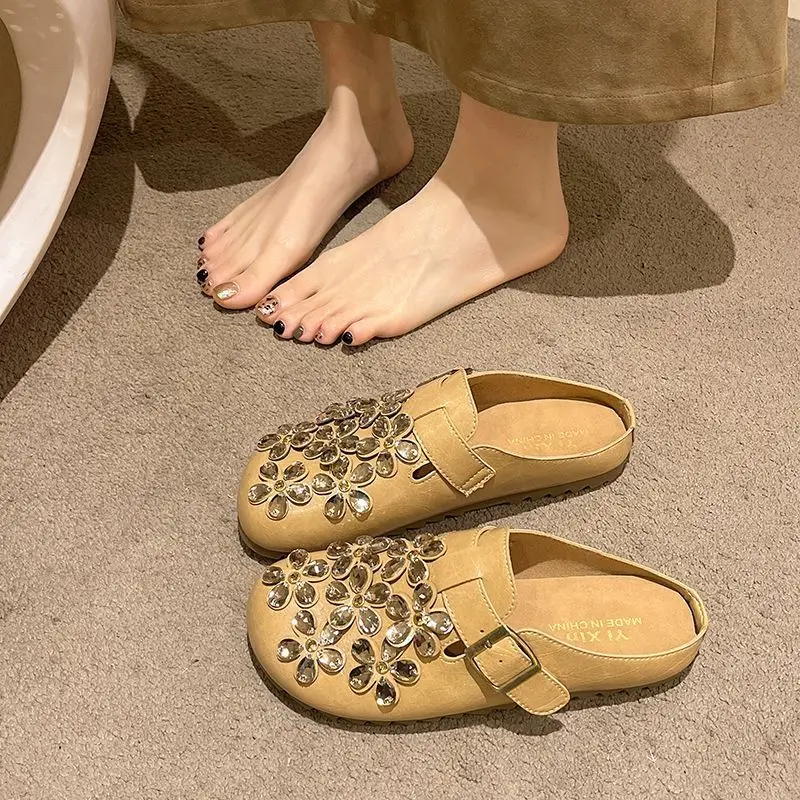 Women's Floral Rhinestone Buck - Women'S Shoes Clogs บทวิจารณ์และราคา