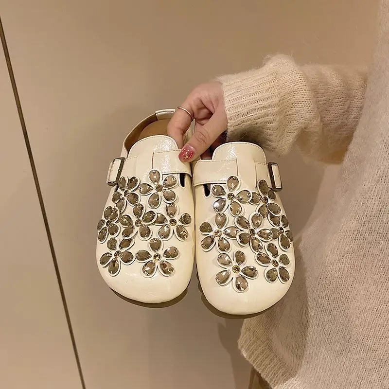 Women's Floral Rhinestone Buck - Women'S Shoes Clogs บทวิจารณ์และราคา