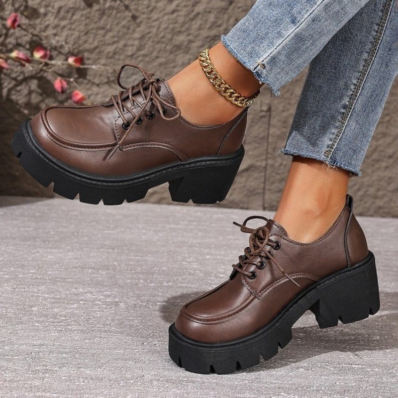 Large Size Thick-soled Loafers - Women'S Shoes Professional บทวิจารณ์และราคา