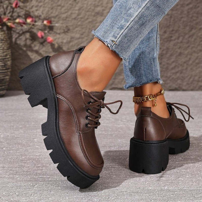 Large Size Thick-soled Loafers - Women'S Shoes Professional บทวิจารณ์และราคา