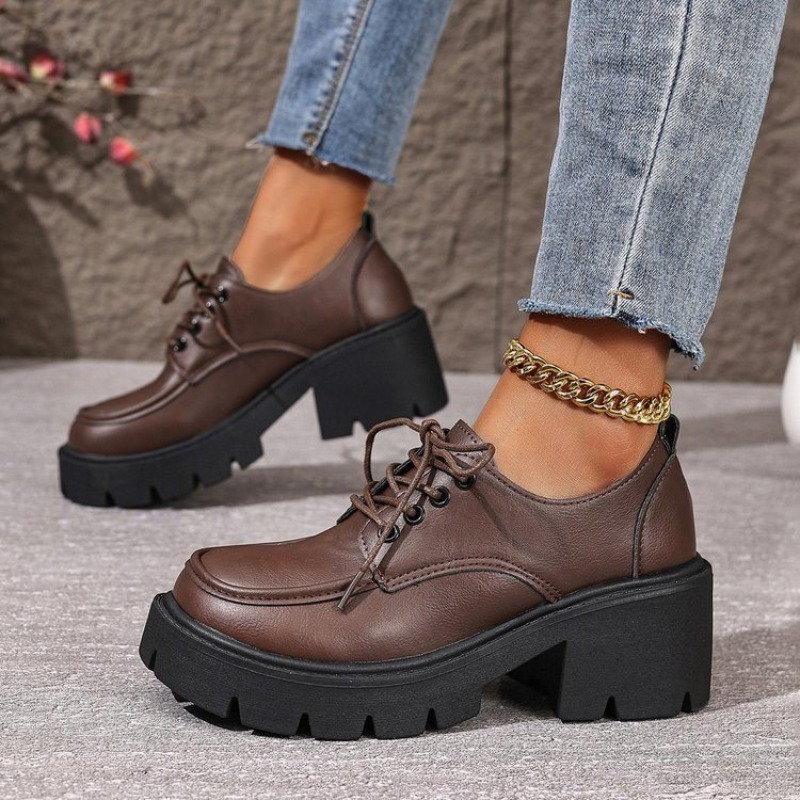 Large Size Thick-soled Loafers - Women'S Shoes Professional บทวิจารณ์และราคา