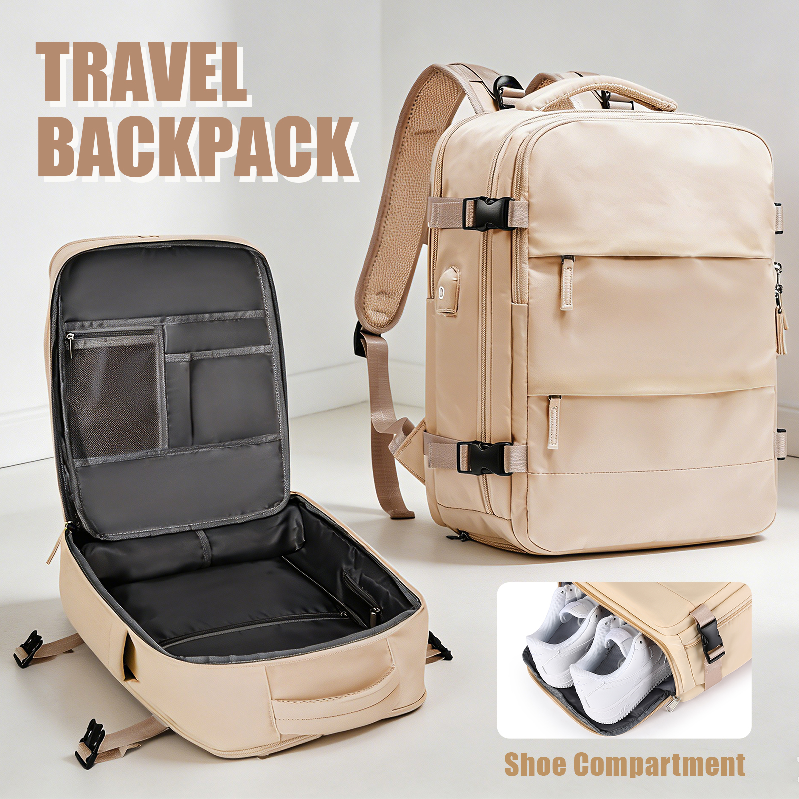Large Travel Backpack for Men  - Women'S Shoes Large บทวิจารณ์และราคา