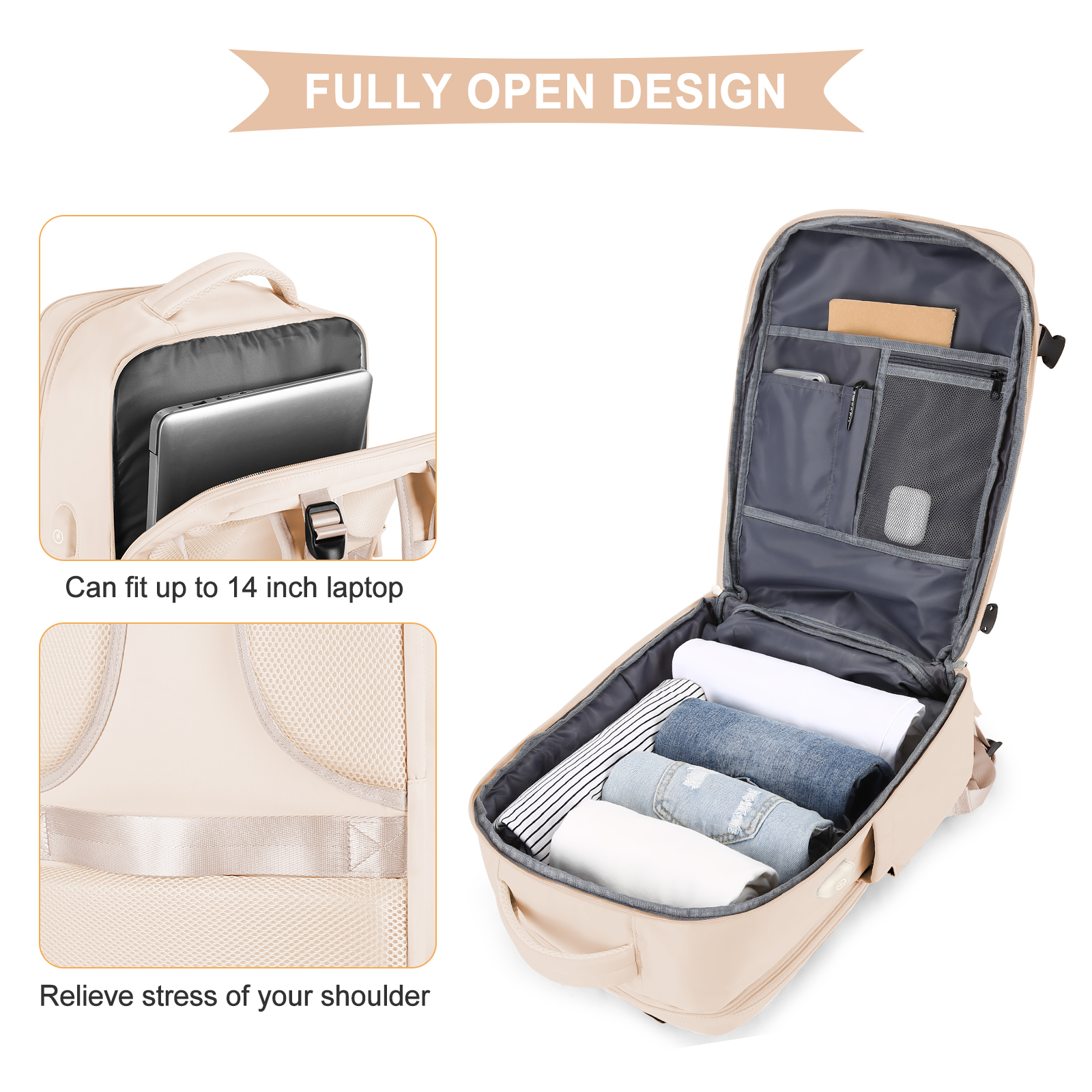 Large Travel Backpack for Men  - Women'S Shoes Large บทวิจารณ์และราคา