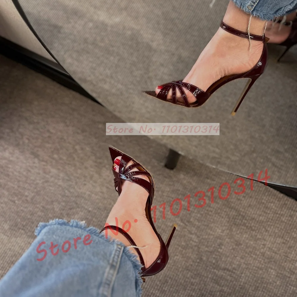 Nude Cross Strap High Heels Sa - Women'S Shoes Trendy บทวิจารณ์และราคา