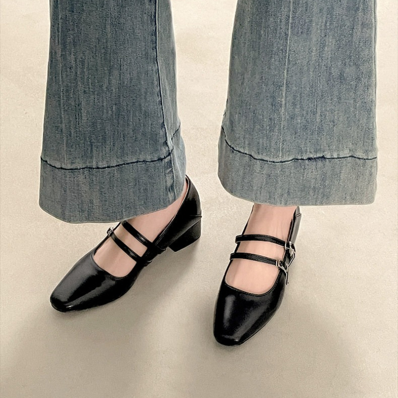 Square Toe Low Heel Women Silv - Women Shoes Size บทวิจารณ์และราคา