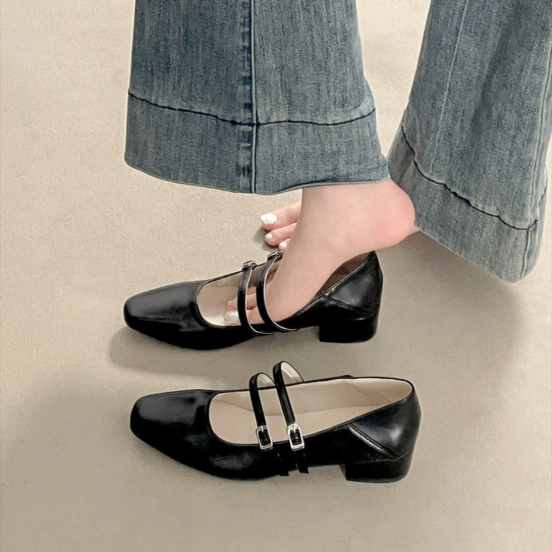 Square Toe Low Heel Women Silv - Women Shoes Size บทวิจารณ์และราคา