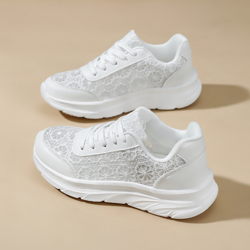 Woman White shoes print sneake - Women Shoes Store บทวิจารณ์และราคา