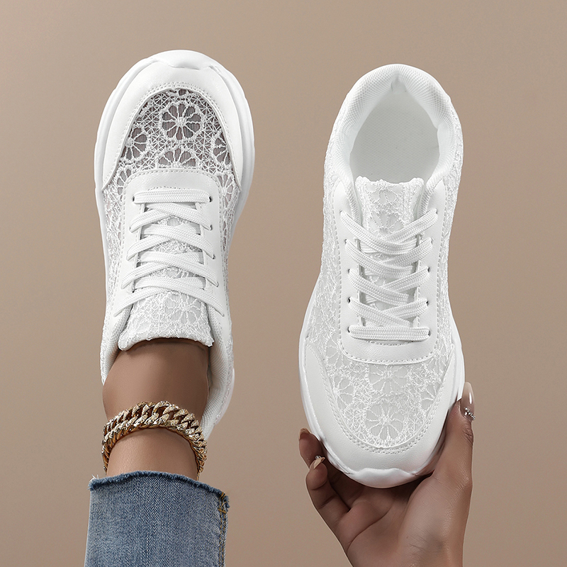 Woman White shoes print sneake - Women Shoes Store บทวิจารณ์และราคา