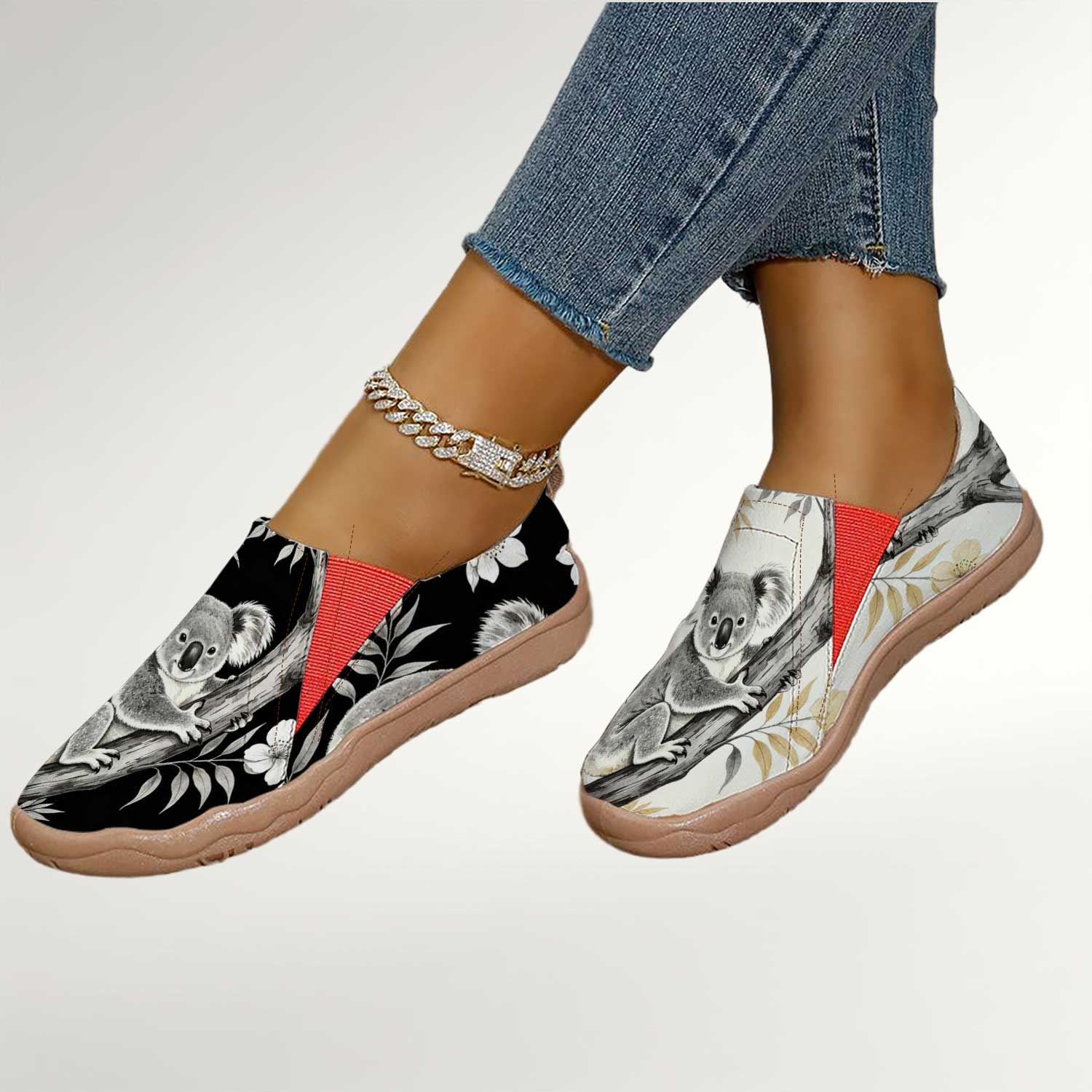 Women's Cute Koala Print Slip- - Women'S Shoes With Wide Toe Box บทวิจารณ์และราคา