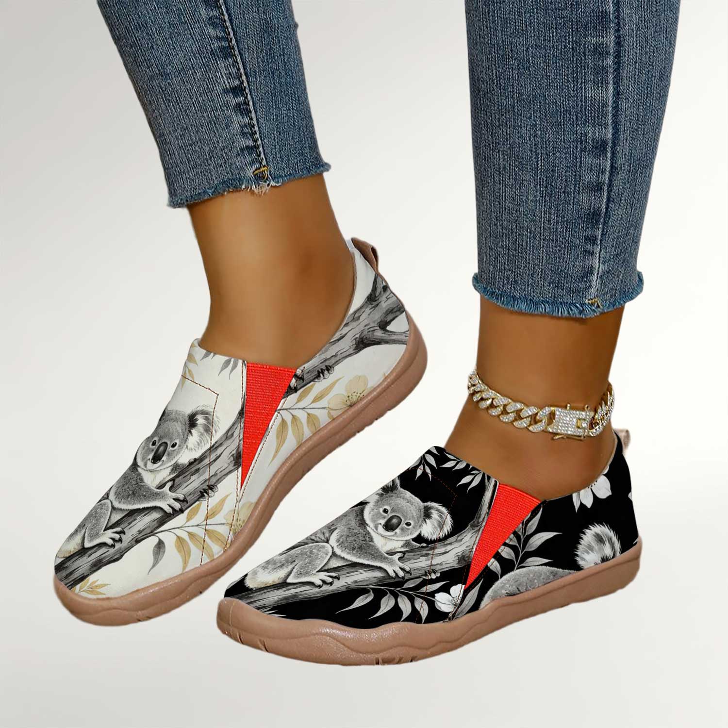 Women's Cute Koala Print Slip- - Women'S Shoes With Wide Toe Box บทวิจารณ์และราคา