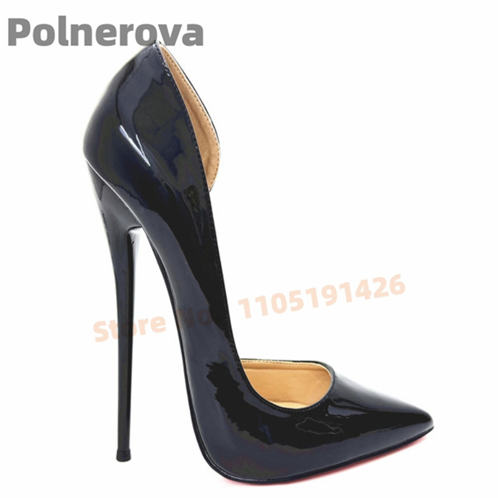 Black Side Empty Thin High Hee - Women'S Shoes In Size 12 บทวิจารณ์และราคา