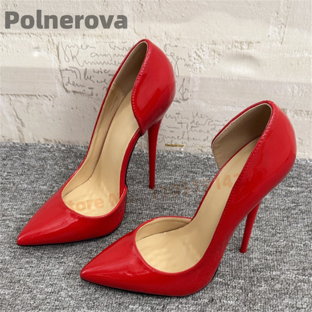 Black Side Empty Thin High Hee - Women'S Shoes In Size 12 บทวิจารณ์และราคา